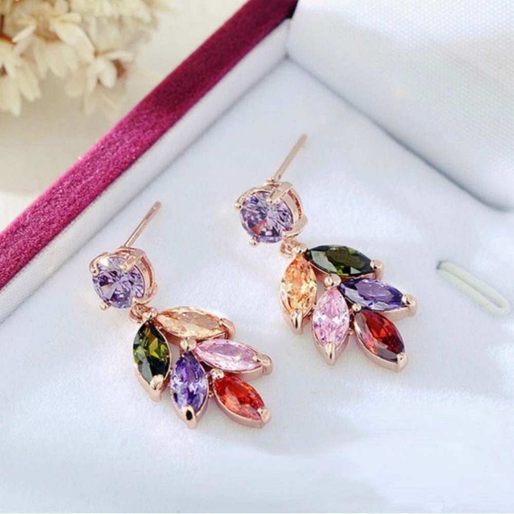 Beautiful Multicolor Dangling Earrings - image 2